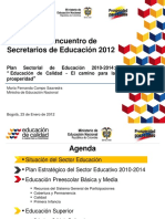 Plan Sectorial de Educacion