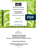 Program de Ingles MEDUCA, Panamá 2013