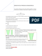 Presion Hidrostatica Presion Atmosferica