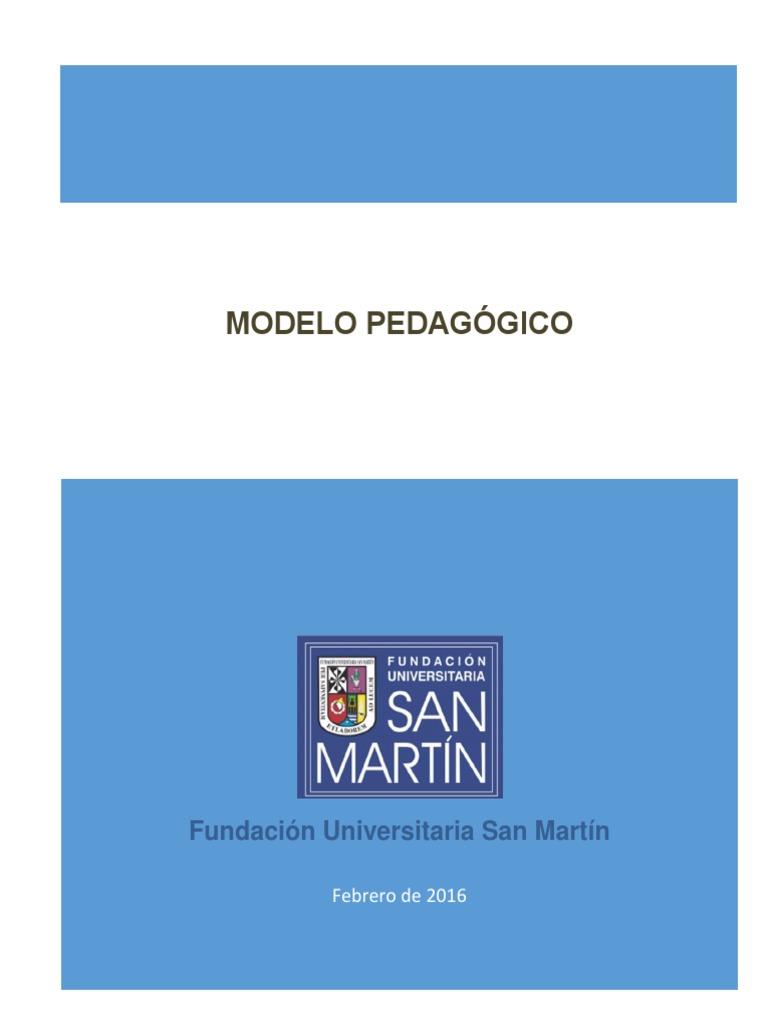 Modelo Pedagógico de la FUSM 2016 | PDF | Constructivismo (filosofía de ...