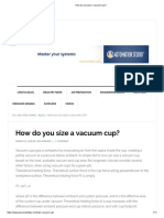 How Do You Size A Vacuum Cup