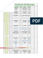 Leeds Met BUCS Fixtures 3 October 2010