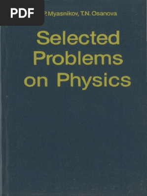 Myasnikov Osanova Selected Problems On Physics Pdf Euclidean Vector Velocity