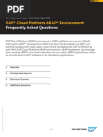 SAP® Cloud Platform ABAP® Environment:: Frequently Asked Questions