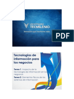 Tecnologías de Información Para Los Negocios - Apoyos Visuales Temas 1 y 2