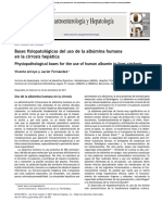 Bases Fisiopatologicas Del Uso de La Albumina Humana en La Cirrosis Hepatica - Vicente Arroyo, Javier Fernandez