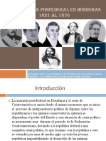 La anarquía posfederal en Honduras 1821-1876