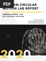 Uniform Circular Motion Lab Report