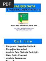 Download Statistik Kesehatan- Analisis Data Statistik Deskriptif 1 by abd hadi kadarusno SN40707049 doc pdf