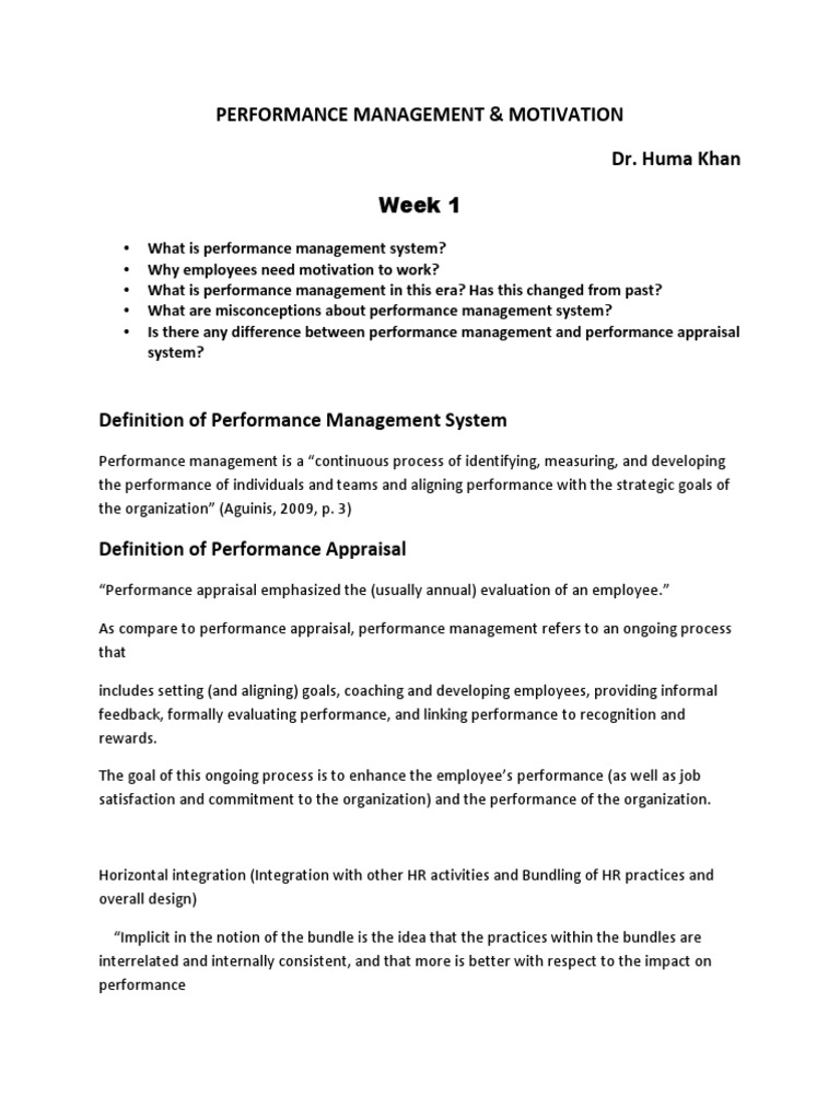 Performance Management Insights and Trends | PDF | Performance ...