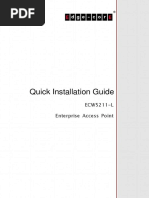 Quick Installation Guide: ECW5211-L Enterprise Access Point