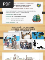 Antropologia Urbana y Migracion  del Campo a la Ciudad.pptx