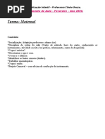 Planejamento musicalização