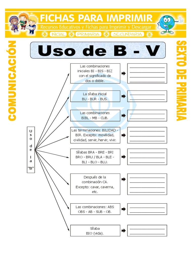 Uso De La B V Semiotica Gramatica