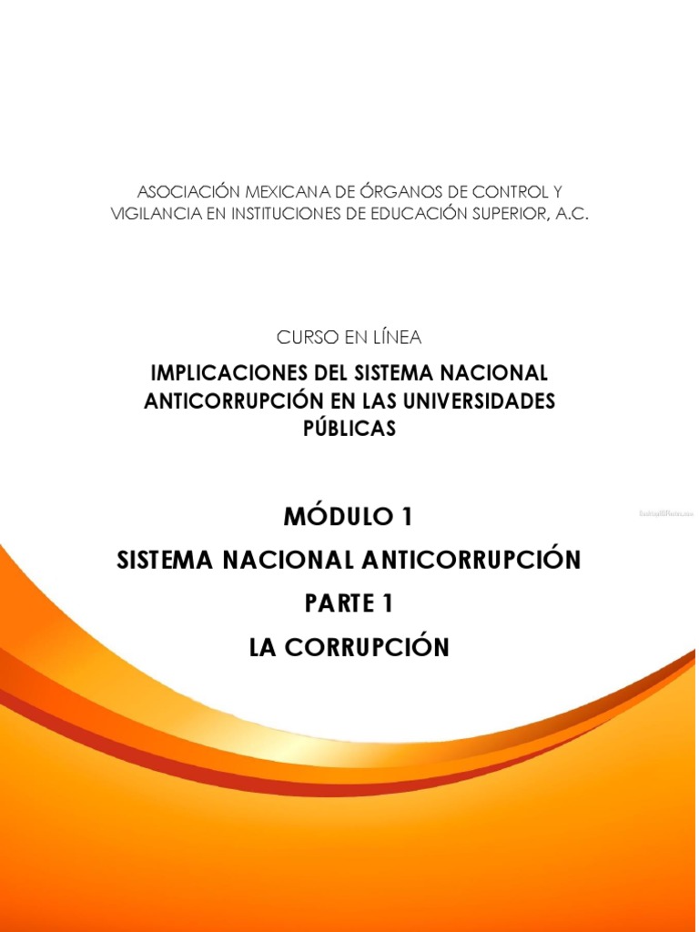 Implicaciones del Sistema Anticorrupción | PDF | Corrupción política ...