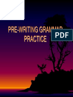 Pre-writing Grammar Practice