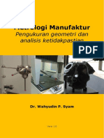 Metrologi Manufaktur - Pengukuran Geometri Dan Analisis Ketidakpastian PDF