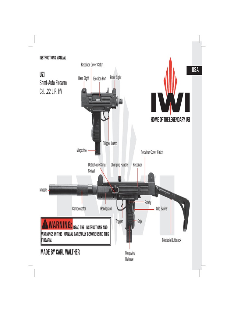 Manual Uzi | Download Free PDF | Magazine (Firearms) | Trigger (Firearms)