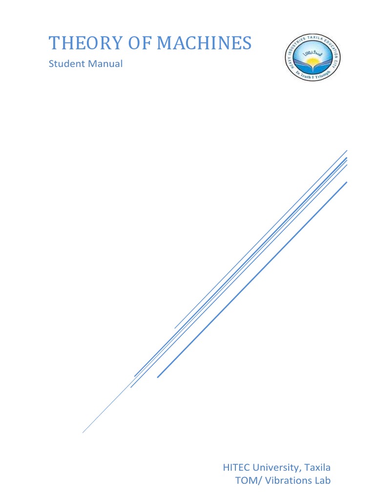 Theory of Machines Lab Manual 31032018 PDF PDF Fraction