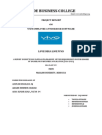 Arcade Business College: Project Report ON Vivo Employee Attendance Software