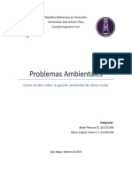 Asignacion #2 Problemas Ambientales y Su Impacto en La Gestion Ambiental de Obras Civiles