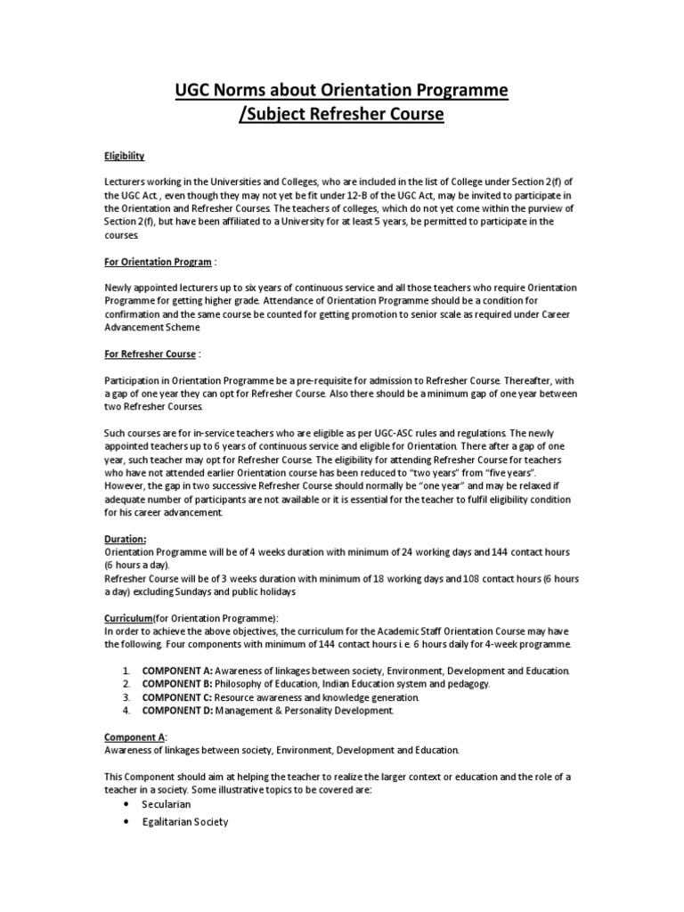 UGC Norms PDF Teachers Learning