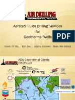 Geothermal Wells Aerated Fluid Drilling
