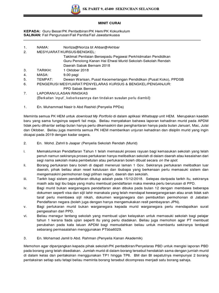 Minit Curai 1 Pdf