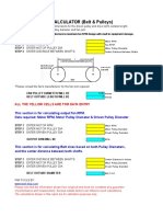 Belt & Pulley Calculator