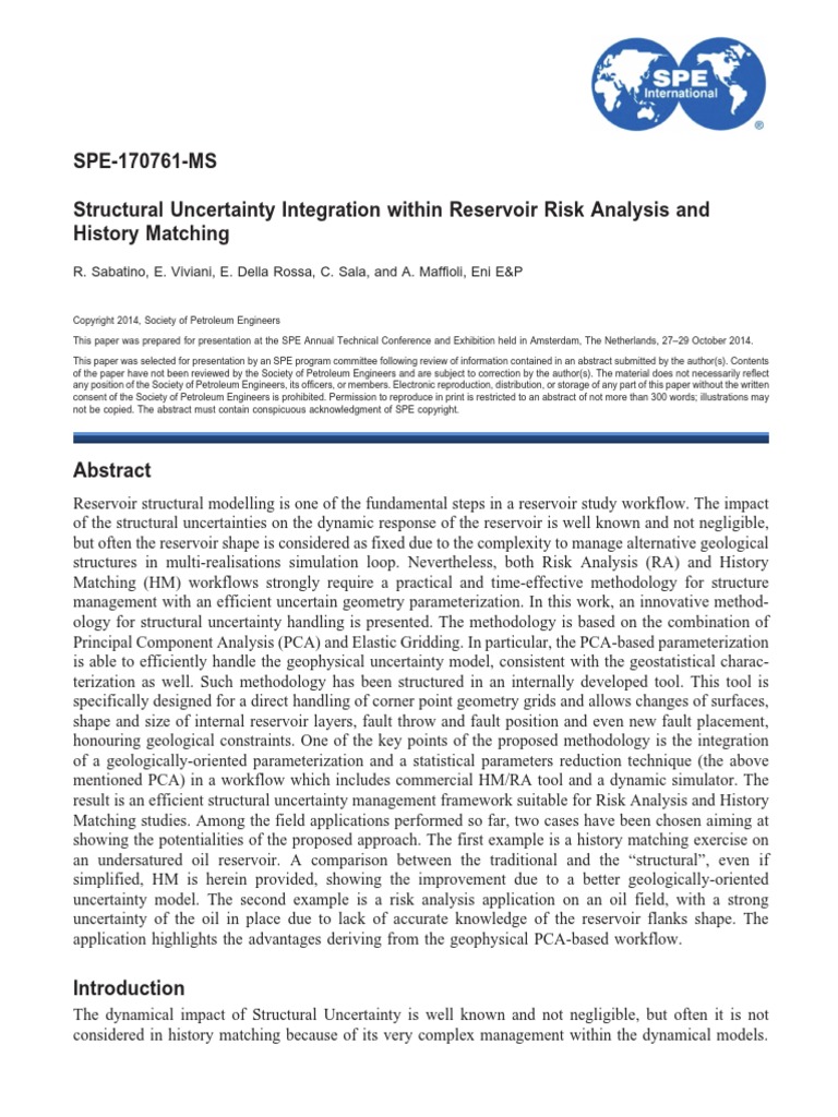 SPE170761MS Structural Uncertainty Integration Within Reservoir Risk