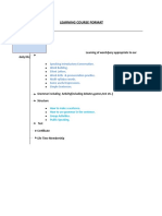 L1,2&3 (120Hrs) : Learning Course Format