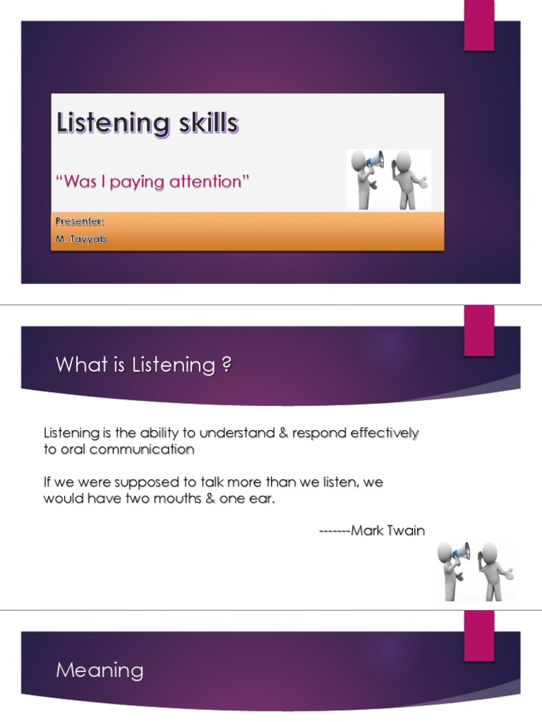 Enhancing Listening Skills Guide | PDF