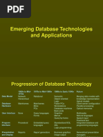 Emerging Database Technologies and Applications