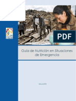 Guía de Nutrición en Situaciones de Emergencia