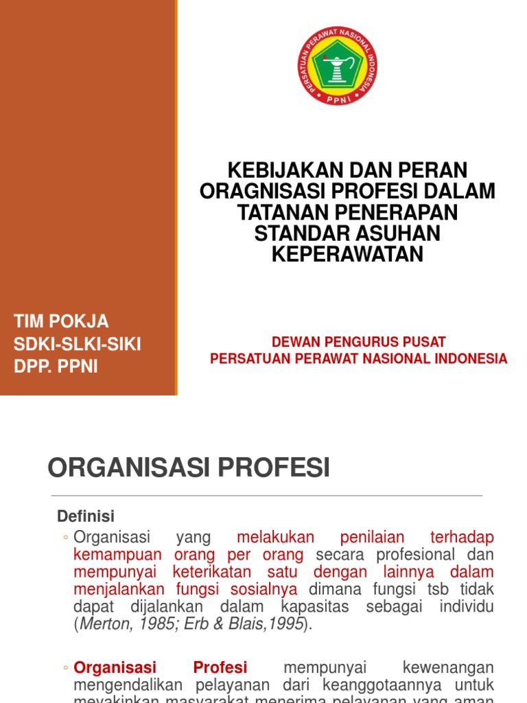 Kebijakan Dan Peran PPNI Dalam Penerapan SDKISLKISIKI