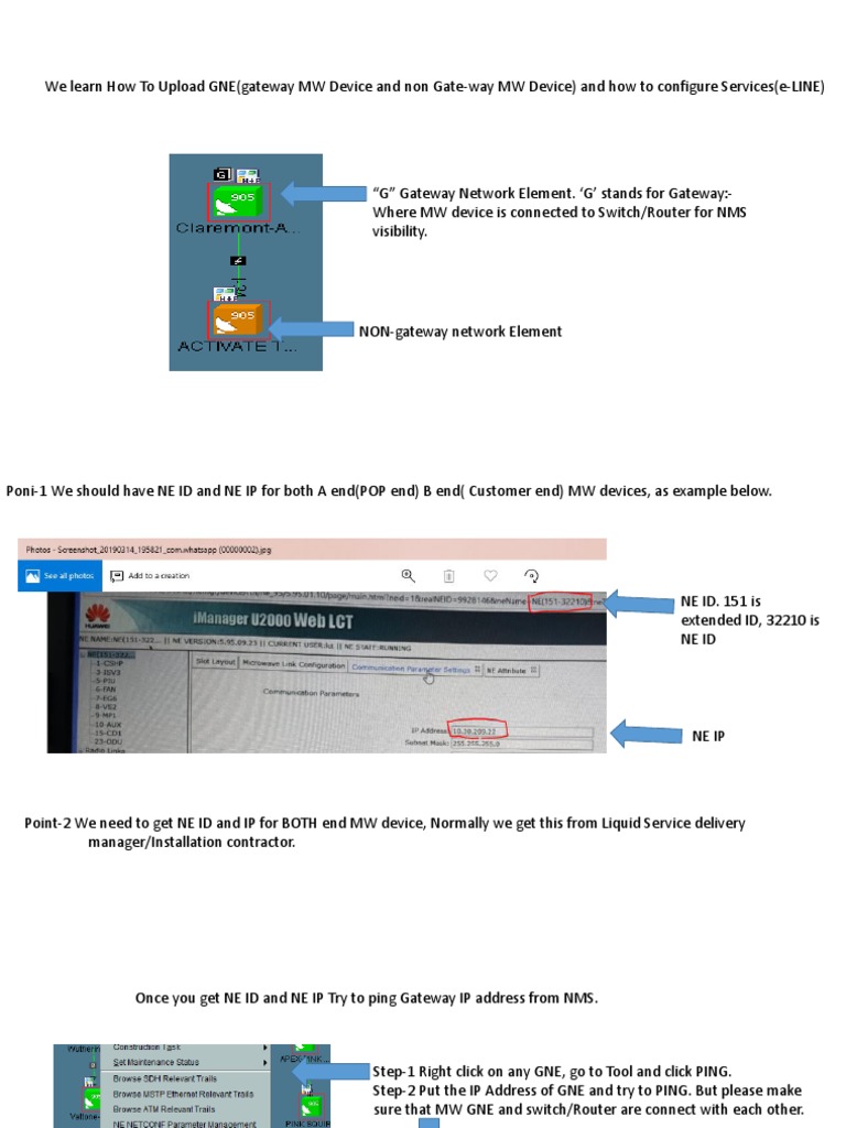 Configuring GNE and E-LINE Services | PDF | Gateway (Telecommunications ...