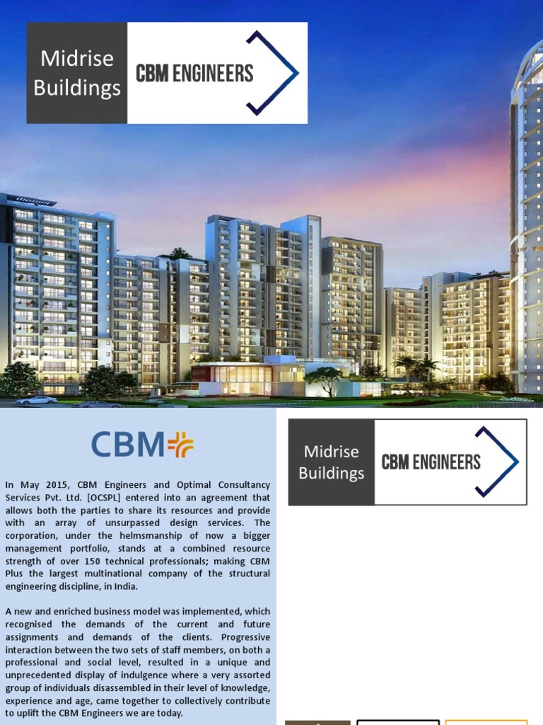 CBM Engineers India Portfolio Midrise Buildings Optimisation in Midrise ...