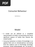 Consumer Behaviour: Models