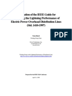 Application of the IEEE Guide for Improving the Lightning Performance of Electric Power OHL