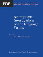 Biolinguistic Investigations On The Language Faculty PDF