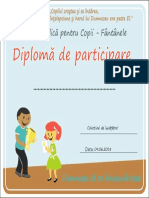 Diploma de Participare - Fantanele