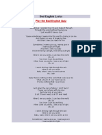 Bad English Lyrics