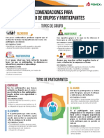 Manejo de Grupos y Participantes