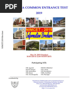 Information Brochure NIMCET2019