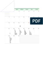 Presentation Calendar 1st Period