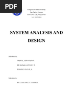 System Analysis and Design: Pangasinan State University San Carlos Campus San Carlos City, Pangasinan S.Y. 2017-2018