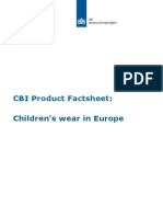 Product Factsheet Europe Childrenswear 2016