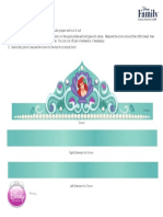 Cutting Intended For Grown-Ups Only.: Ariel's Crown 1. Print Out The Crown On Cardstock or Regular Paper and Cut It Out