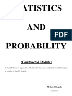 Statistics AND Probability: (Constructed Module)