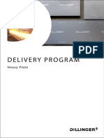 Delivery Program of Steel Plates